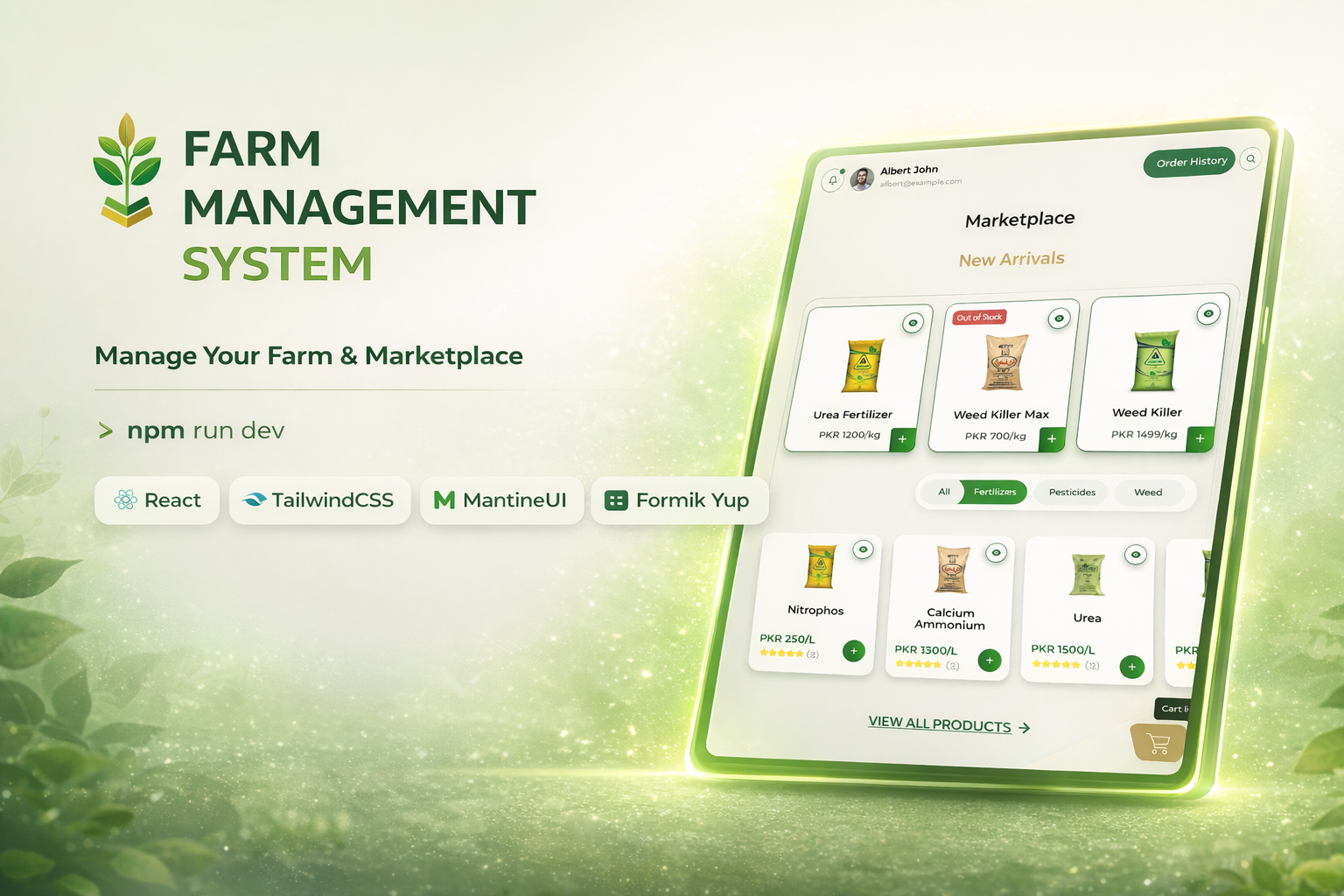 Kissan360 — Farm Management System Marketplace