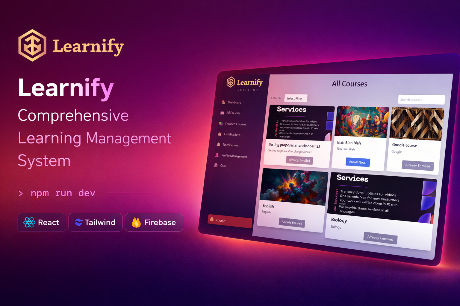 Learnify — E-Learning Platform
